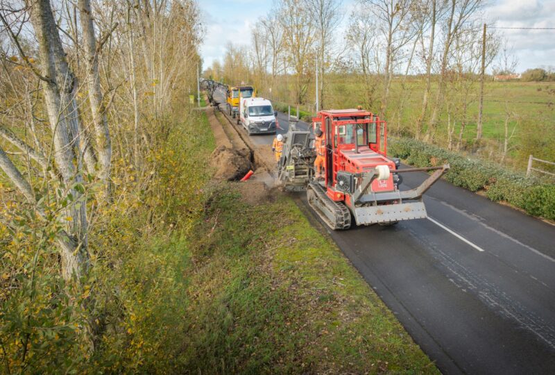 tranchées mécanisées - Odéon Réseaux