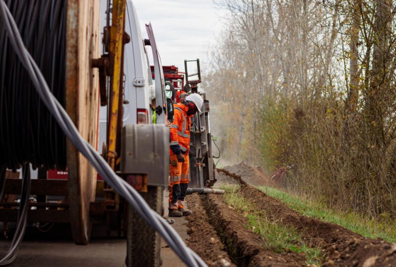 tranchées mécanisées génie civil - Odéon Réseaux