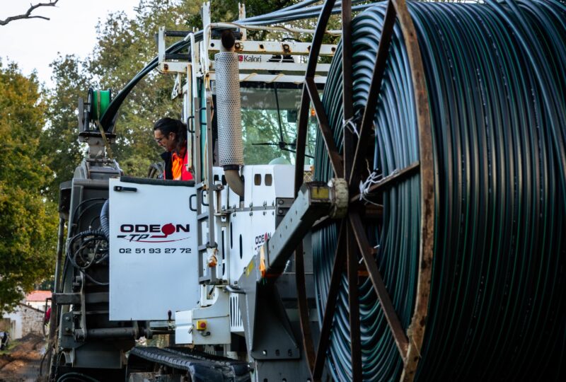 tranchées mécanisées génie civil - Odéon Réseaux